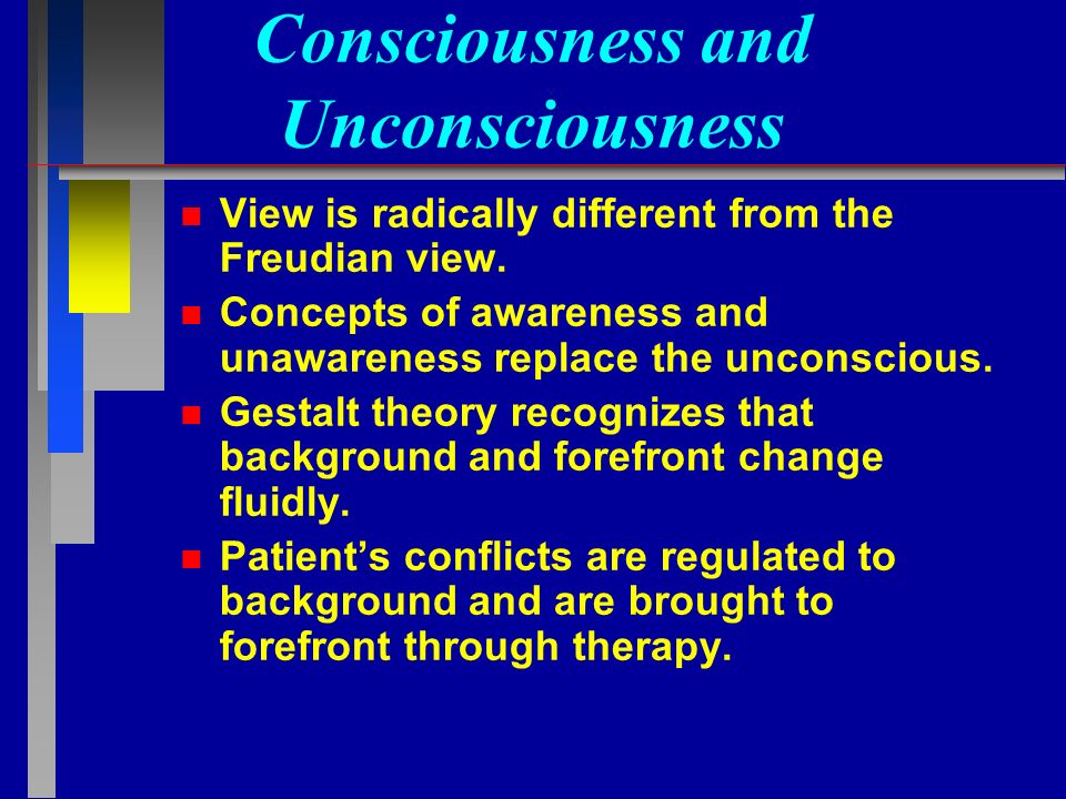 How unconsciousness differs from consciousness